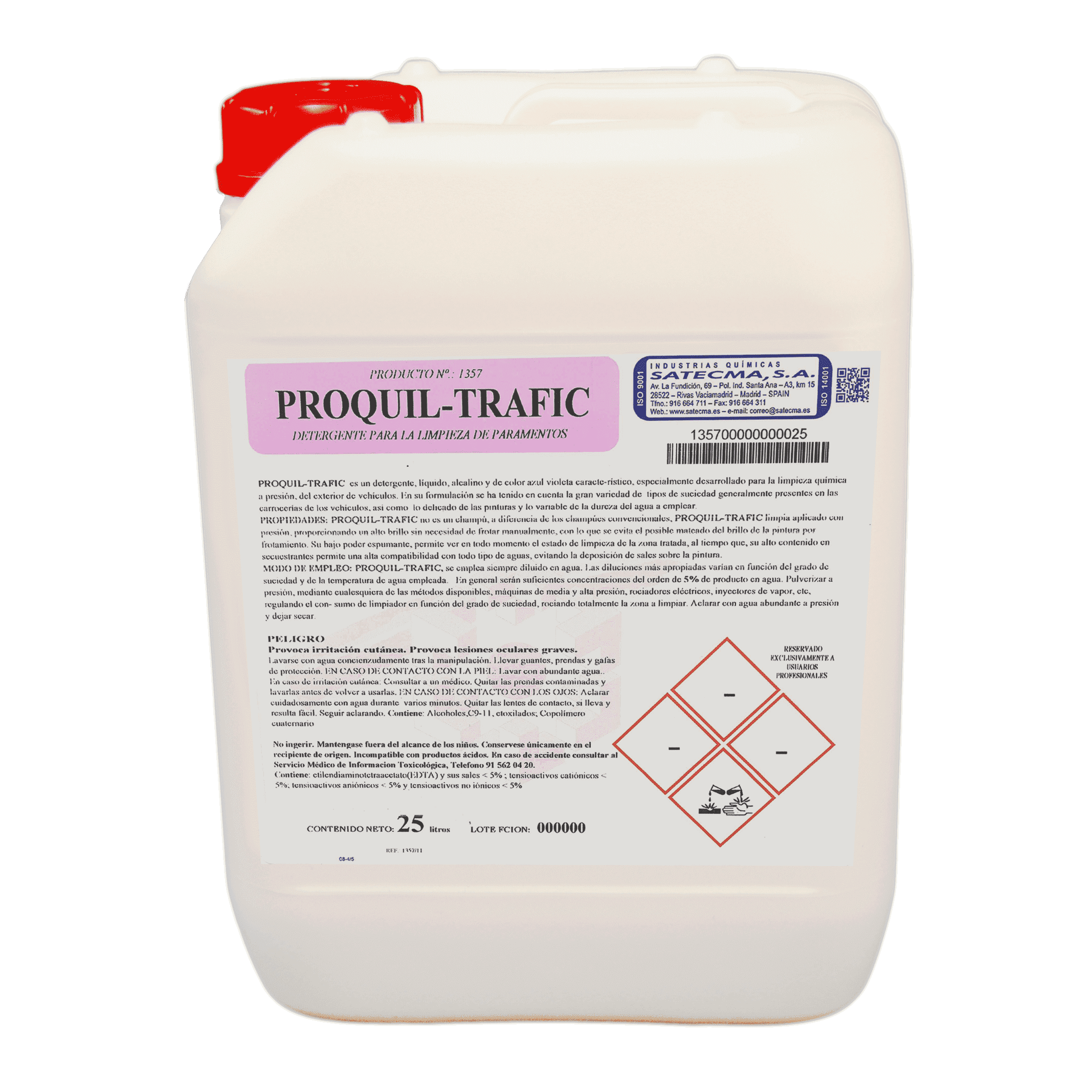 PROQUIL-TRAFIC Detergente lavado químico de carrocerías