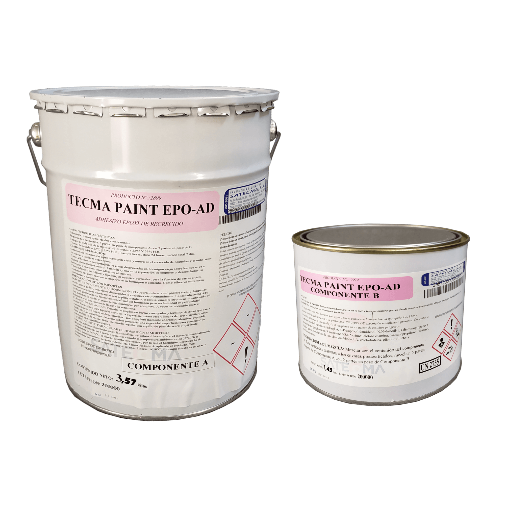 TECMA PAINT EPOAD Adhesivo epoxi de recrecido