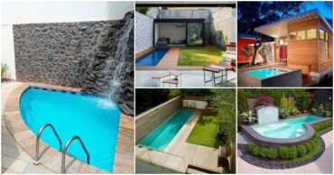 Collage diferentes estilos de piscinas