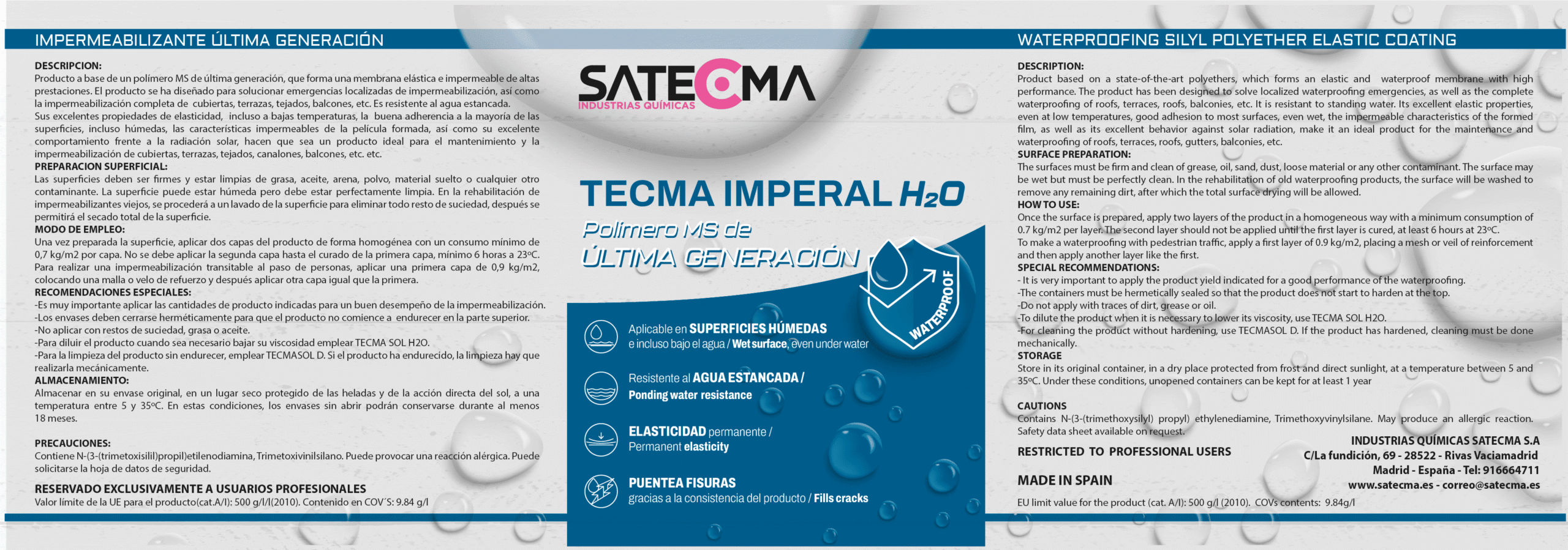 Etiqueta imperal h2o