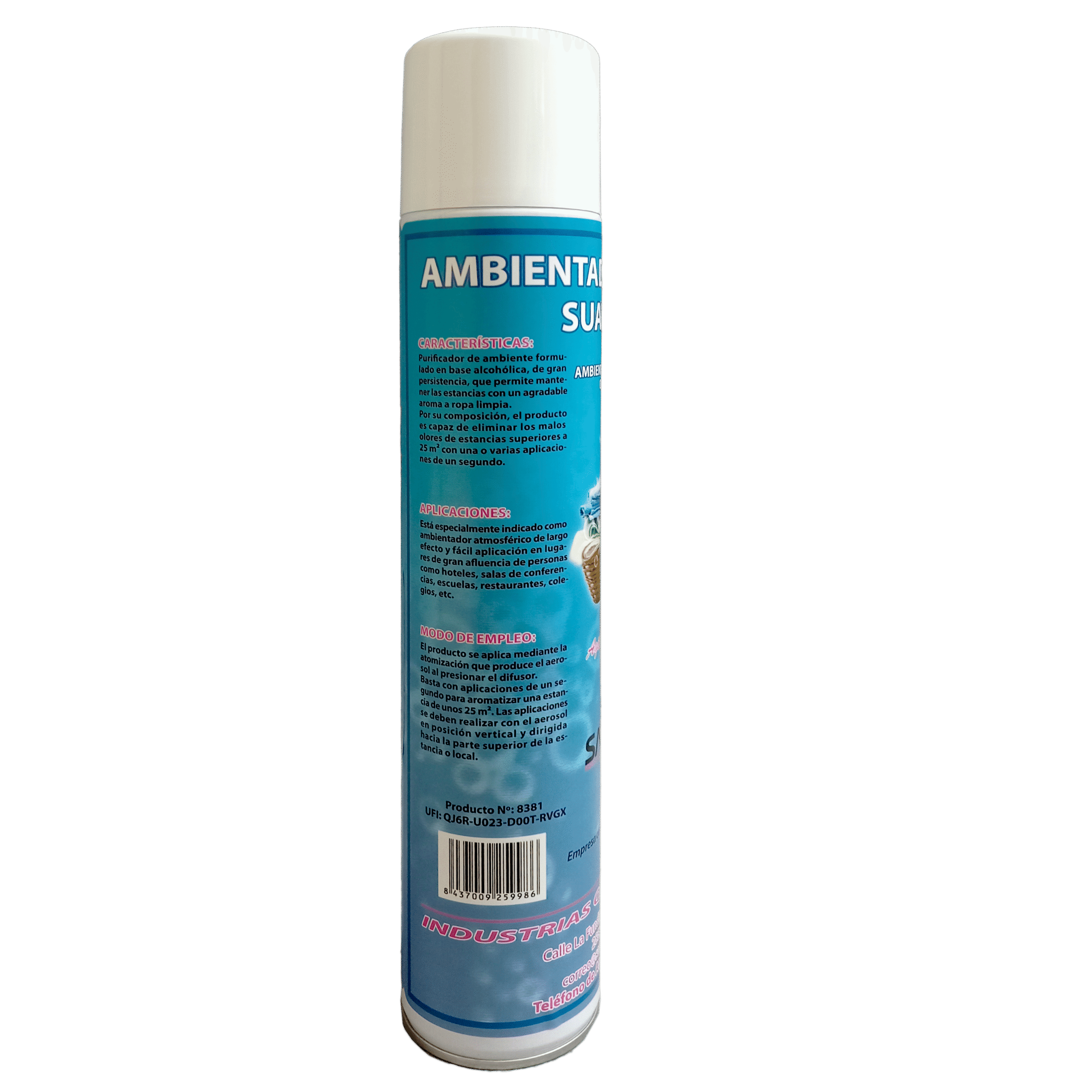 ambientador suavizante etiqueta